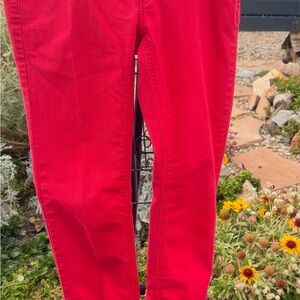 City Streets Women's Vibrant Red Skinny Jeans